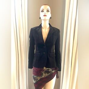 Theory Nettie Velvet Cordovan Wine (dark plum) Blazer sz 2 retail $398.